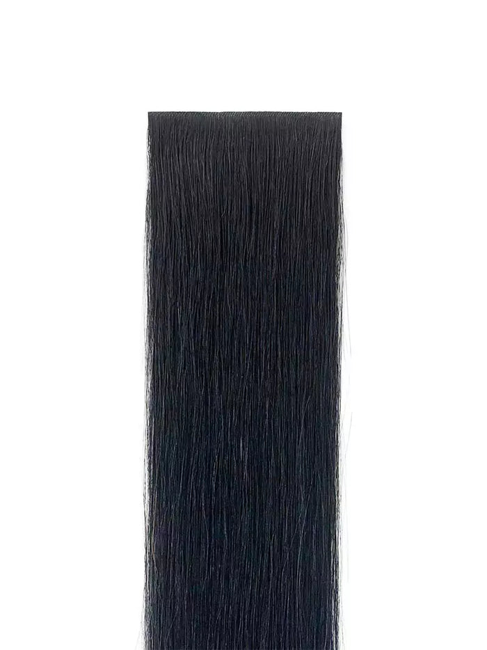 Jet Black Single Clip-In Hair Extensions 18" (22g/30g)