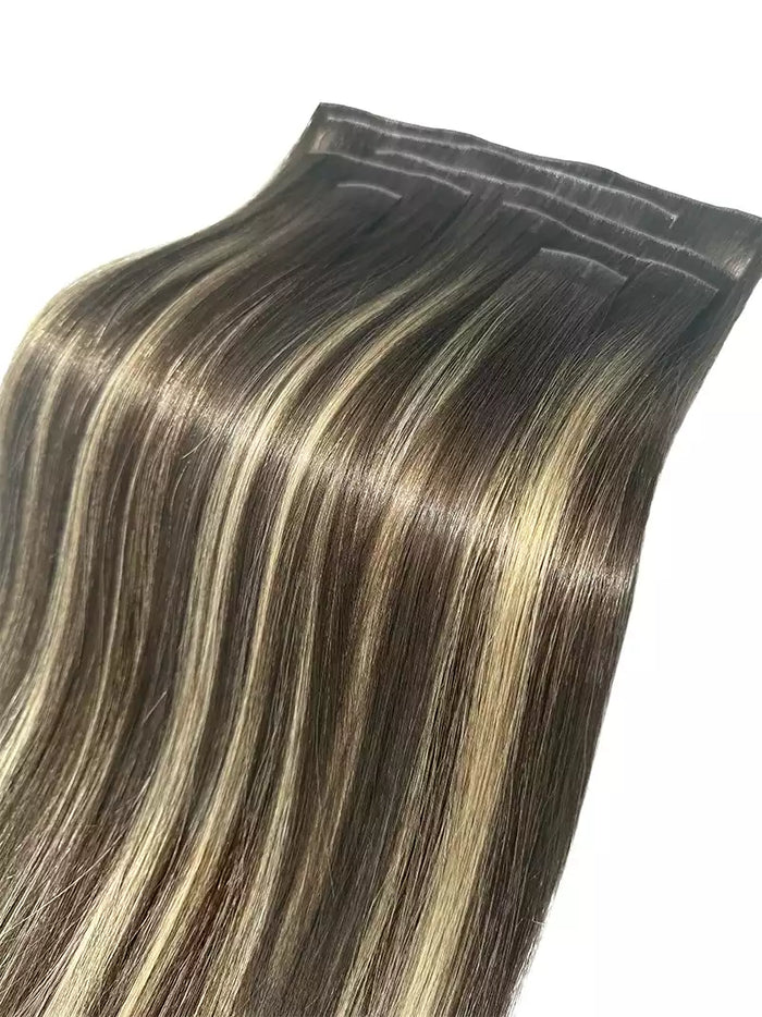 Tortoiseshell Balayage Invisible Clip-Ins