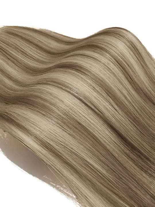 Neutral Blonde Balayage Invisible Clip-Ins